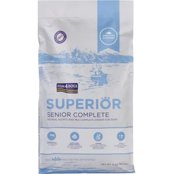 Krmivo pro psa FISH4DOGS Superior Senior Medium Complete Salmon - suché krmivo pro psy - 12kg