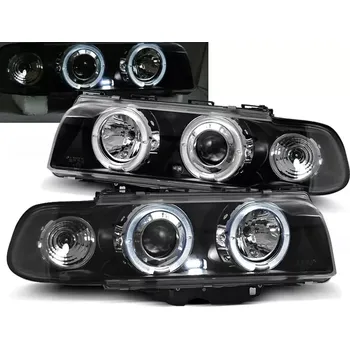 Přední světlomet PŘEDNÍ SVĚTLOMETY BMW E38, 1994-1998, ANGEL EYES, ČERNÉ (LPBM37)