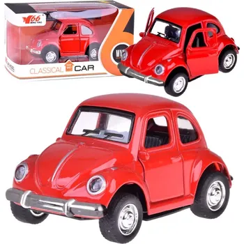 autíčko JOKO Kovové autíčko MY66 Beetle Červená
