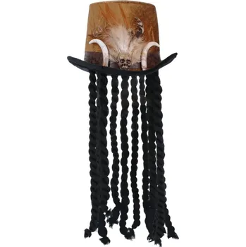 Klobouk Halloweenský klobouk s dredy