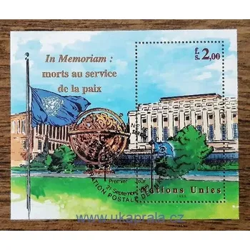 Sběratelství OSN Ženeva raz. aršík Bl.12 r.1999