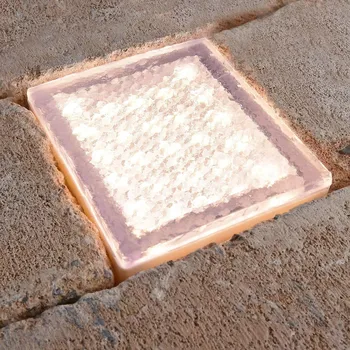 Venkovní osvětlení Deko-Light LED zapuštěné podlahové svítidlo Tabit, 10 x 10 cm, pochozí šedá, průhledná LED 2,3 W celkem