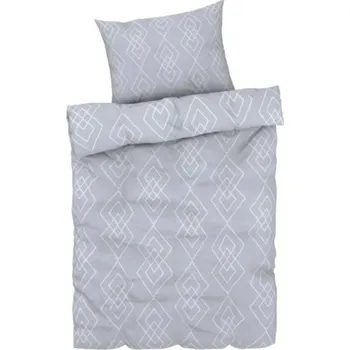 Povlečení KSTL Ložní povlečení Renforcé, 140 x 200 cm, 70 x 90 cm, světle šedá ( 025839 )