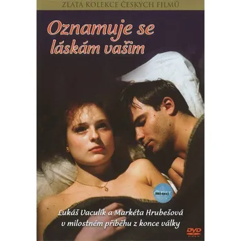 DVD film Oznamuje se láskám vašim - Papírový obal (pošetka)