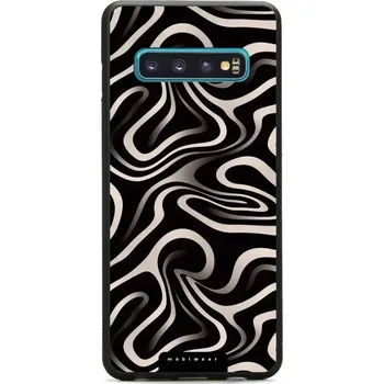 Pouzdro na mobilní telefon Lesklý kryt Mobiwear Glossy - Samsung Galaxy S10 - GA63G Vlnky a linky - VÝPRODEJ (Prémiový lesklý kryt, obal, pouzdro Mobiwear Glossy na mobil Samsung Galaxy S10 - GA63G Vlnky a linky)