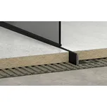 Spádová lišta do sprchového koutu chemická nerez komaxit černá 12,5/1500 pravá