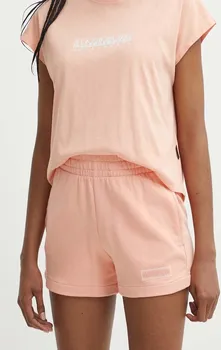 Pánské kraťasy Bavlněné šortky Napapijri N-Iaato oranžová barva, hladké, high waist, NP0A4HNPP1I1, vel. L