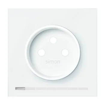 Elektrická zásuvka Simon 100 10002042-230 Kryt zásuvky iO, s uzemněním bílá matná