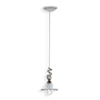 Ferroluce Závěsné vintage svítidlo ROMA, ∅ 20 cm, 1xE14