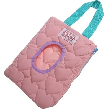 Držák na ubrousky látkový | Dekorace stolu, Závěsný box - růžový