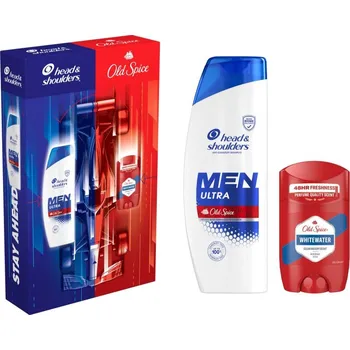 Kosmetická sada Old Spice Stay Ahead Set Head & Shoulders Men Ultra Old Spice šampon proti lupům pro muže 330 ml + Old Spice Whitewater tuhý deodorant 50 g kosmetická sada
