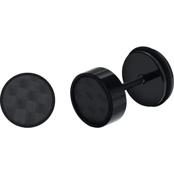 Náušnice B-TOP Náušnice z nerezové oceli Carbon