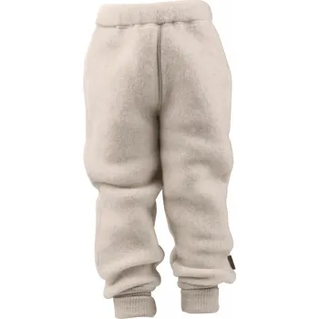 Chlapecké kalhoty Mikk-Line dětské vlněné merino kalhoty 50004 - Melange Offwhite Velikost: 146 Merino vlna