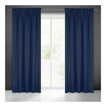 Sprchový závěs Závěs Panama 140/250 cm s gumkou - tmavě modrá