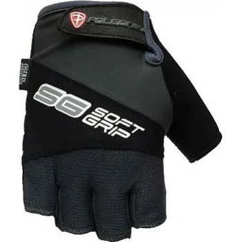 Cyklistické rukavice rukavice Poledník SOFT GRIP černé S