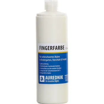 Vodová barva AUREDNIK Prstová barva bílá 750 ml