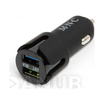 Adaptér do autozapalovače - 2 x USB - černá