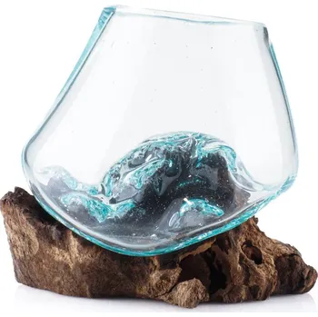 Dóza na potraviny Dóza sklo s kořenem malá 04