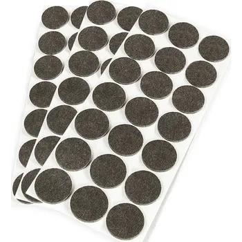 Nábytkové kování Emuca Nalepovací protiskluzová podložka Černá 30mm / 3 x 21 ks