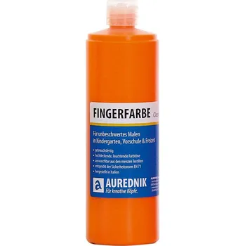 Vodová barva AUREDNIK Prstová barva oranžová 750 ml