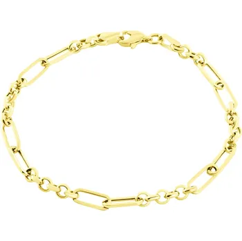 Náramek GEMMAX Výrazný trendy zlatý náramek délka 20 cm – zlatý šperk ryzosti 585/1000 v Dárkovém balení s Certifikátem GLBYN-20-02224