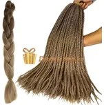 Ombré copánky ze syntetických vlasů hnědé