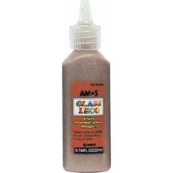 Výtvarná barva Barvy na sklo 22ml 1502 světle hnědá