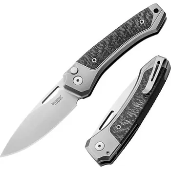 kapesní nůž LionSTEEL Twain - Gray titanium / Carbon fiber