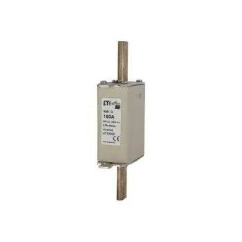 Jistič ETI M1 gBat 80A/80V DC *004110091 Nožová pojistková vložka M1 bat, velikost NH 1C, In = 80A, Icn = 50kA, Un = 80V DC, na ochranu b