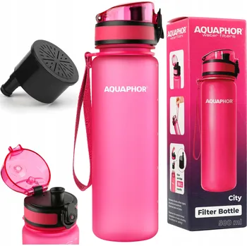 Filtrační láhev Aquaphor City 0,5 l růžová