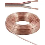 PremiumCord Kabely na propojení reprosoustav 99,9% měď 2x2,5mm2 50m