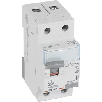 Proudový chránič TX3 CHRÁN. 2P 25A 100MA AC *411519 Legrand