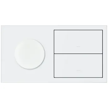 Elektrická zásuvka Simon 100 10020193-230 Sestava 2 násobná: IP44: 1 zásuvka + 2 kryty bílá matná