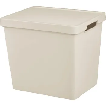 Zahradní úložný box Tontarelli Úložný box MAYA XL s víkem - 23,9 l krémová 8034753210 8034753210