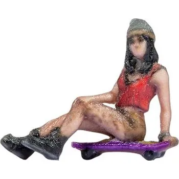 Modelová železnice NOCH H0 Čajovar na skateboard natřená, sedící