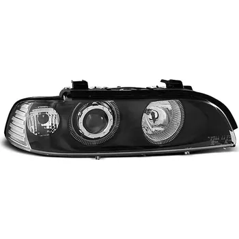 Přední světlomet TUNING-TEC Přední světla BMW E39 95-03 Angel Eyes - černé