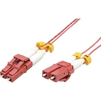 Síťový kabel Optický patchkabel LC-LC 50/125 (multimode), duplex, OM4, 1,2mm, LSOH, 2m