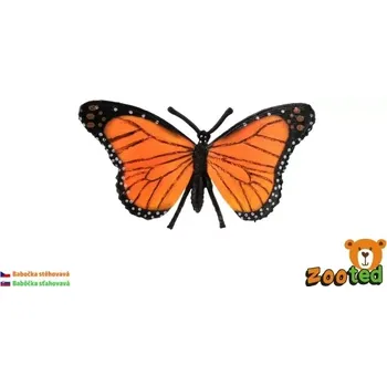 Figurka Dekorativní motýl monarcha stěhovavý z plastu 11 cm