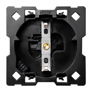 Elektrická zásuvka Simon 100 10002432-039 Kryt zásuvky Schuko iO, s uzemněním (přístroj, bez montážního rámečku)
