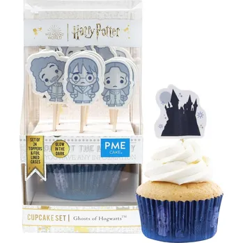 Party dekorace PME Harry Potter Cupcake košíčky se zápichy Bradavičtí duchové