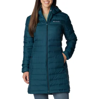 Dámská bunda Dámská Zimní prošívaná bunda COLUMBIA LAKE 22 DOWN LONG HOODED JACKET 1859672414 – Modrá XS