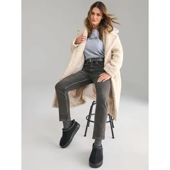 Dámská móda Sinsay - Džíny slim střihu mom fit - dark grey jeans - 425CA-89J - 425CA-89J-32-1