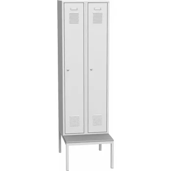 SAL 32A Šatní skříně na lavičce dvoudílné Barvy skříní	 šedo-zelená RAL6024