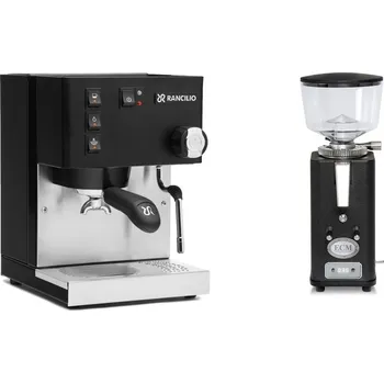 Set domácích spotřebičů Rancilio Silvia E, black + ECM S-Automatik 64, anthracite