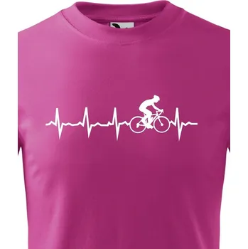 Chlapecké tričko Dětské tričko tep cyklisty, Barva Purpurová, Velikost 158 cm/12 roků, Canvas Dětské tričko Bezvatriko.cz 0151