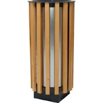 Venkovní odpadkový koš HTI Venkovní odpadkový koš One Typ ukotvení: klasické (šrouby), Barva konstrukce: hnědá komaxit (RAL 8017)