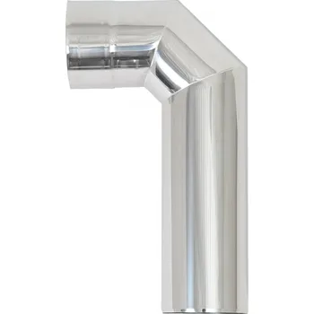 Zahnutý kouřovod Harvia 90°, 115 mm - nerezový