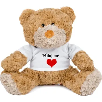 plyšák Medvídek Teddy s potiskem Medvídek - miluj mě