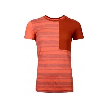Ortovox 185 ROCK'N'WOOL SHORT SLEEVE W coral M; Červená triko + DÁREK DLE VÝBĚRU!