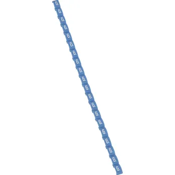 kabelová chránička LEGRAND Štítek DUPLIX 38406 "6" modrá 038406